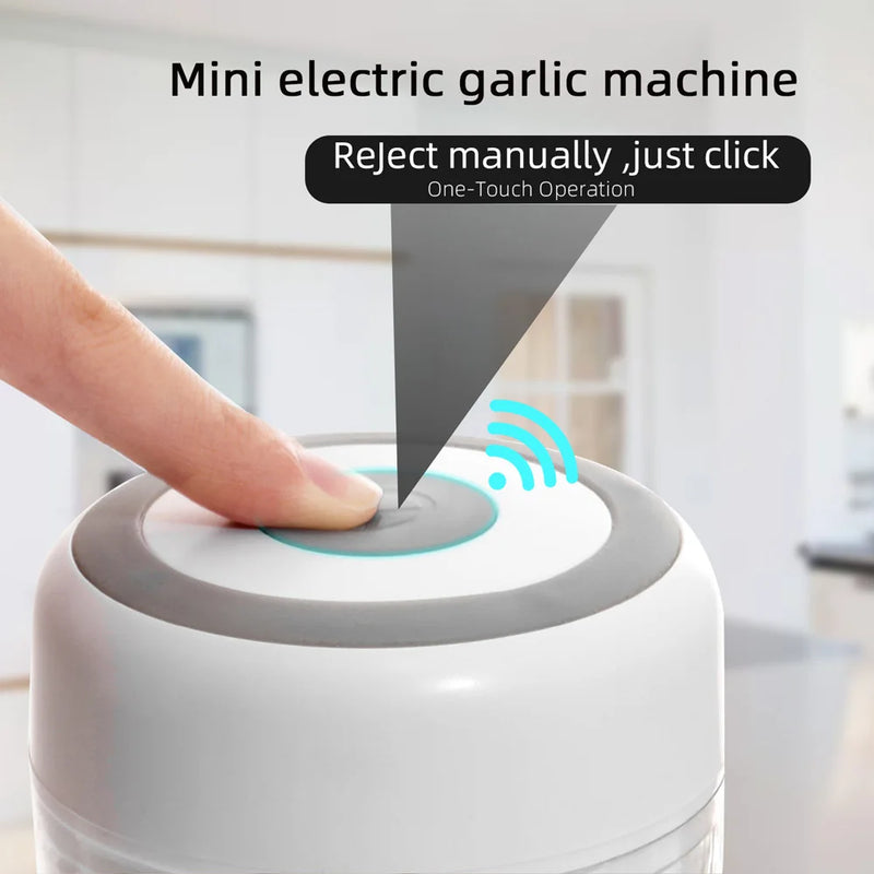 Mini Processador Alimentos Elétrico 250ml Sem Fio