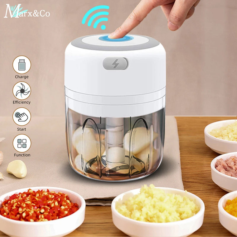 Mini Processador Alimentos Elétrico 250ml Sem Fio